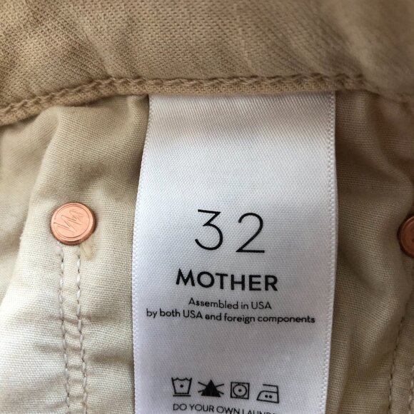 Mother The Weekender Marzipan Chalk It Up Stretch Flare Jeans 32 - Picture 5 of 7